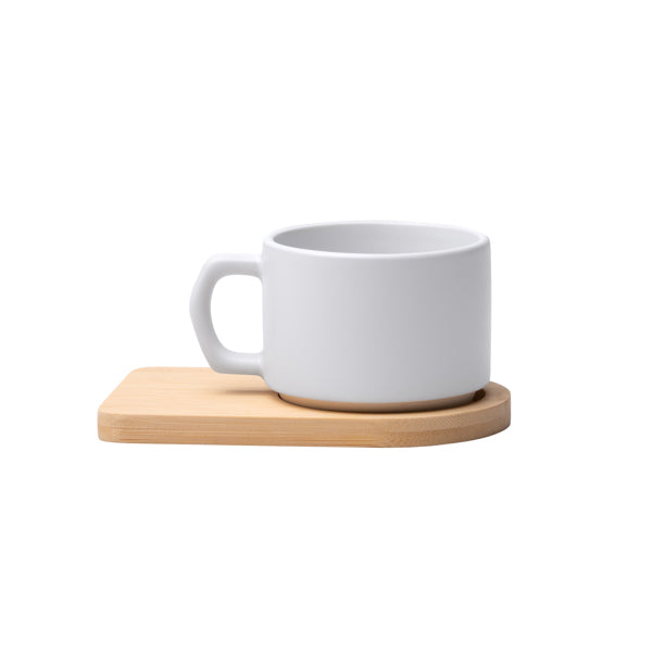 Tazza 180ml sublimatica con base in bambù