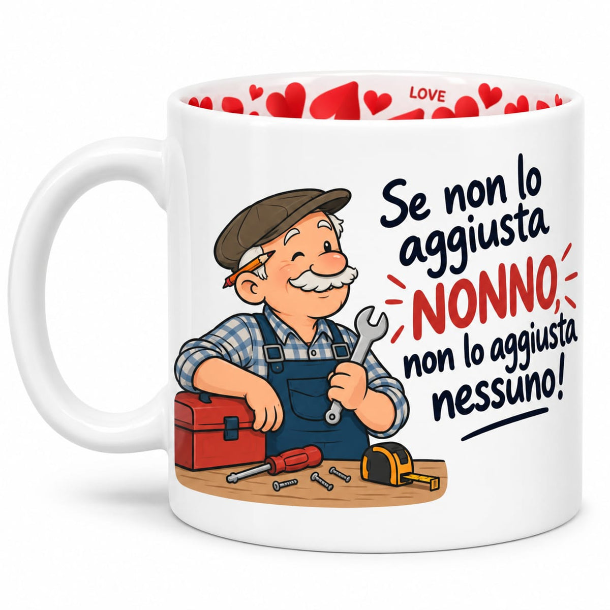 Tazza "Se non lo aggiusta nonno non lo aggiusta nessuno!"