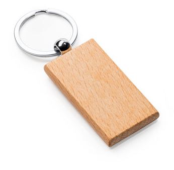 Portachiavi rettangolare in faggio